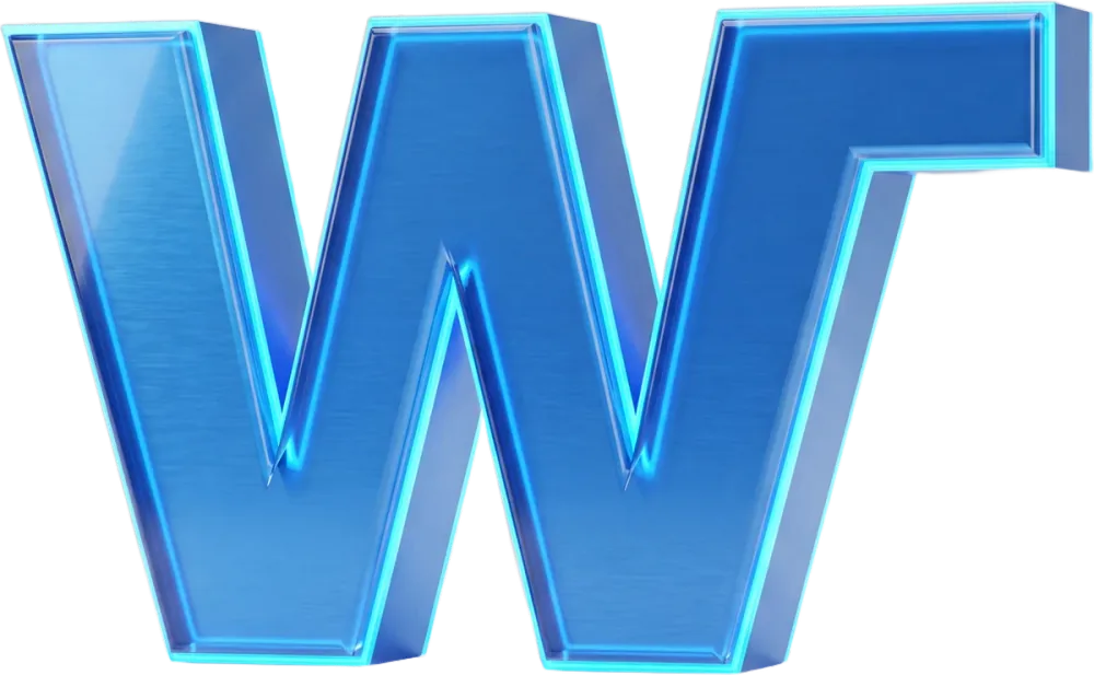 Wepfer Bauprojekte – das W als 3D-Emblem